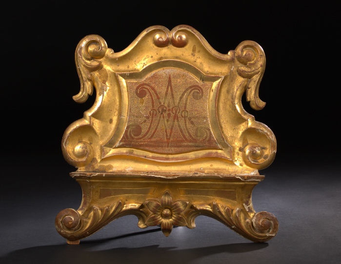 Italian Carved Giltwood Bookstand,