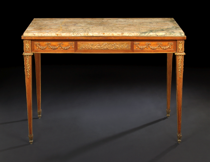 Louis XVI Style Mahogany and Marble Top 2add0