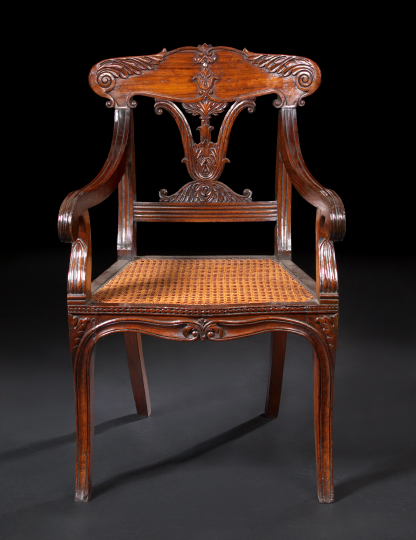 Good Anglo Colonial Rosewood Armchair  2ae04