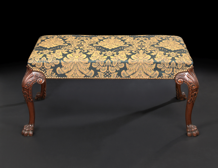 George III Style Mahogany Bench  2ae1e