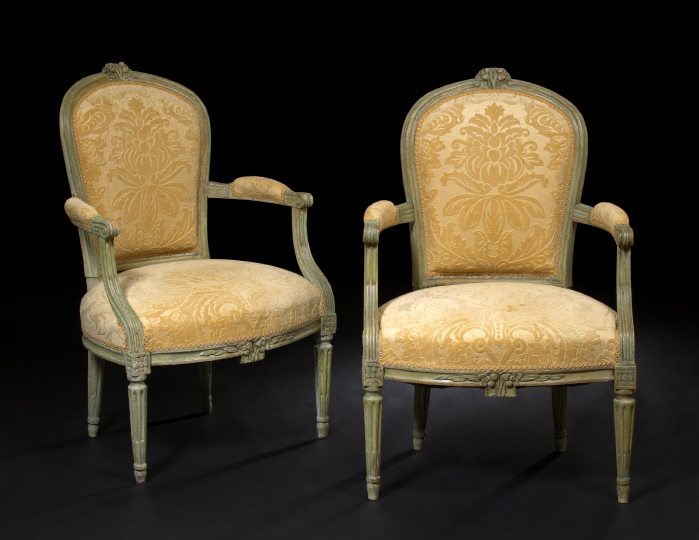 Pair of Louis XVI Style Polychromed 2aed0