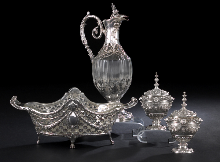 Swiss 800 Silver Mounted Glass 2aed3