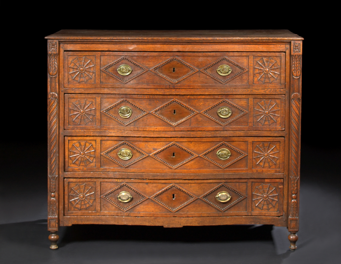 Italian Carved Oak Commode,  third