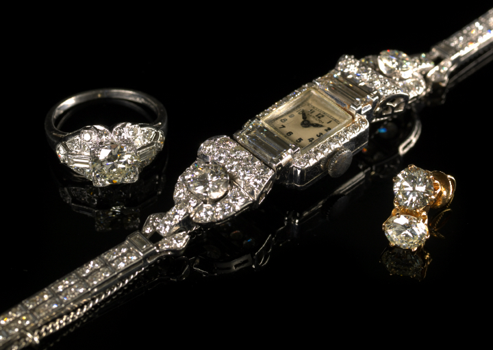 Lady s Platinum and Diamond Cluster 2af2c