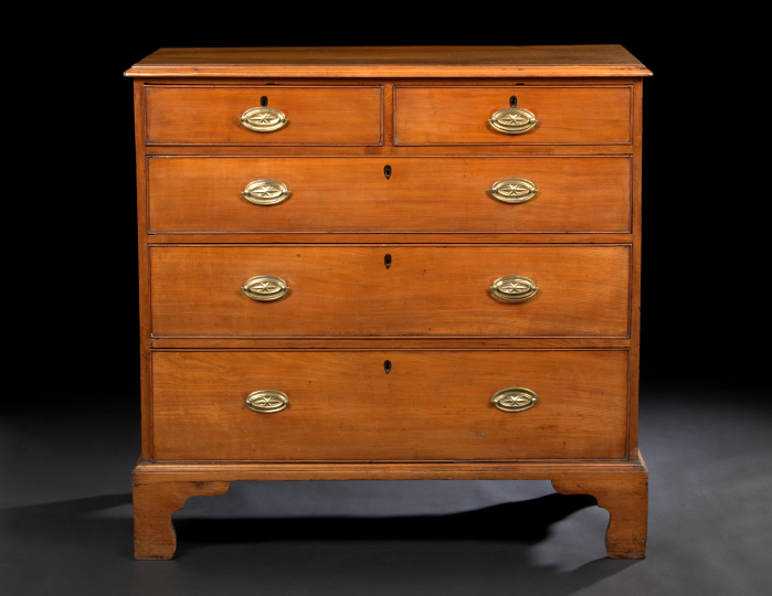 George III Blond Mahogany Chest  2af55