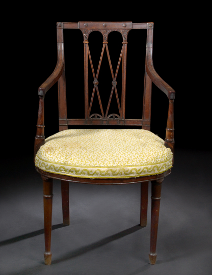 George III Mahogany Armchair, 