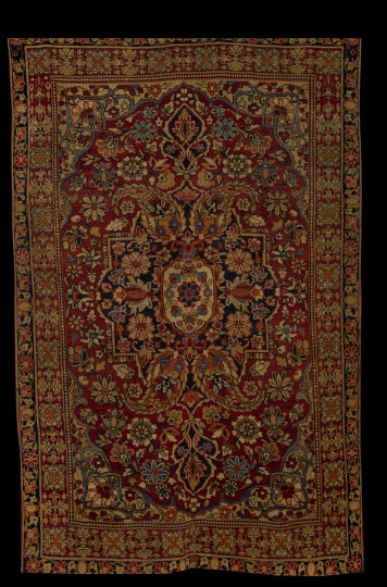 Antique Persian Lavar Kerman Carpet,