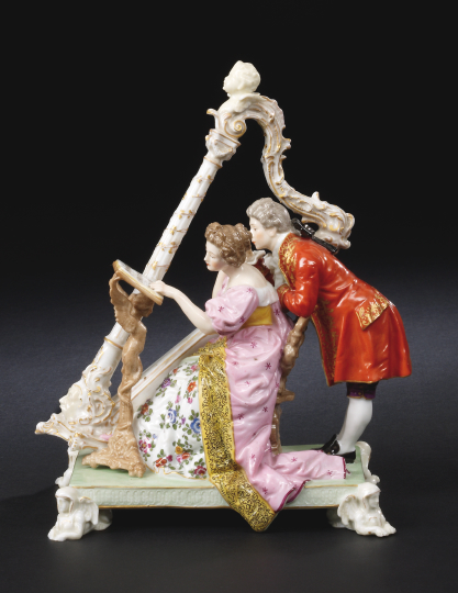 Germano-Bohemian Porcelain Group of