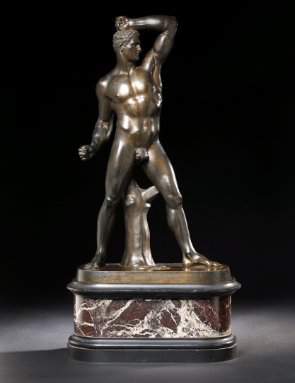 Good Italian Patinated Bronze Figure 2abaf