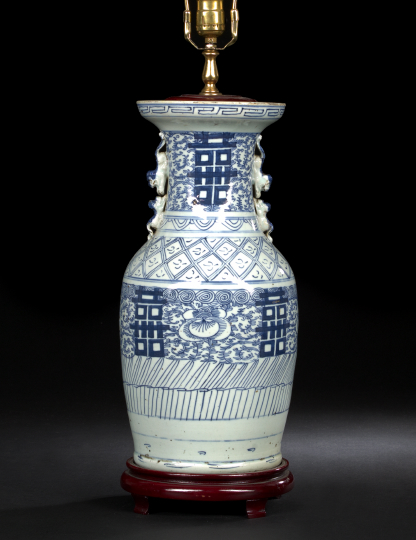 Chinese Blue-and-White Porcelain Vase,
