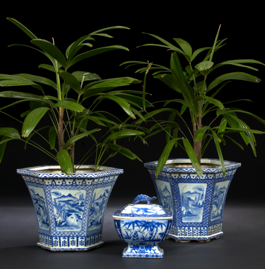 Pair of Chinese Blue and White 2ac68