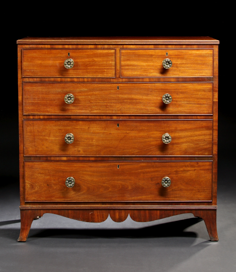 Victorian Mahogany Chest mid 19th 2ac9c