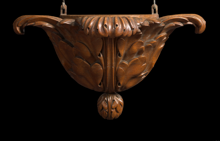 French Carved Oak Wall Bracket  2acdc