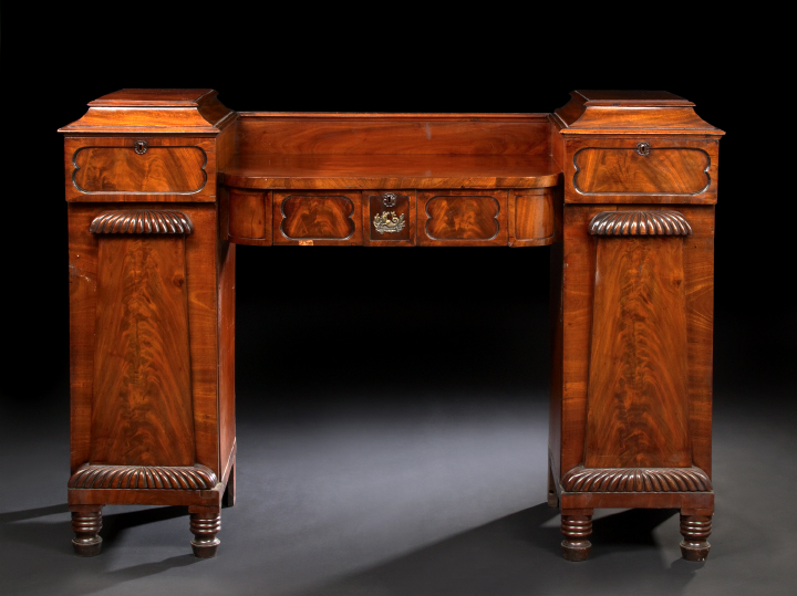 William IV Mahogany Pedestal Sideboard  2b14e