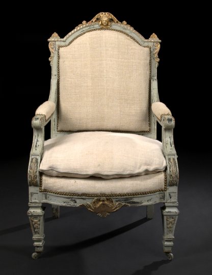 Napoleon III Painted and Parcel-Gilt