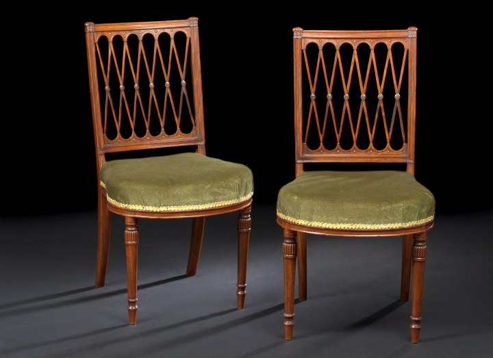 Pair of Directoire-Style Mahogany