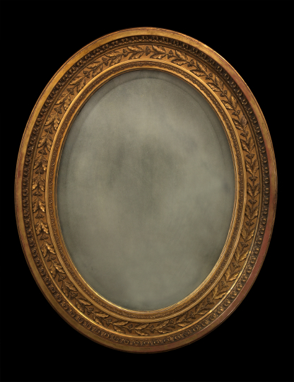 French Giltwood Looking Glass  2b178