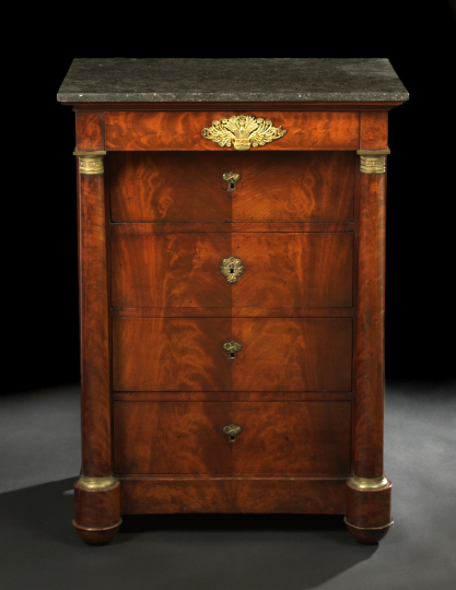 Empire Style Mahogany and Marble Top 2b17a