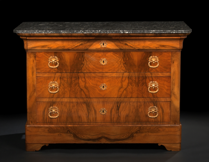 Charles X Walnut and Marble Top 2b192