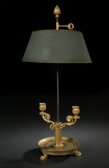 French Gilt Brass and Tole Peinte 2b199