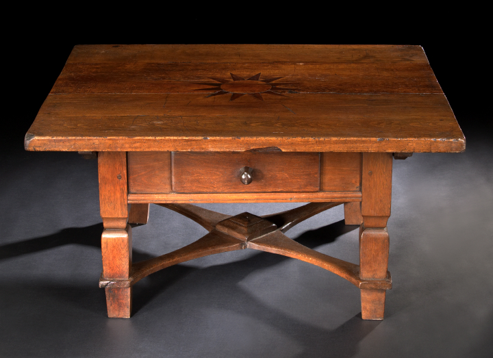 Provincial Oak Low Table,  late