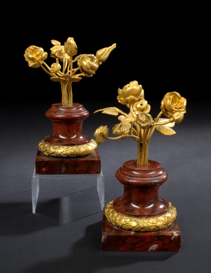 Diminutive Pair of French Gilt-Brass