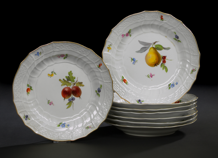 Good Set of Eight Meissen Porcelain 2b210