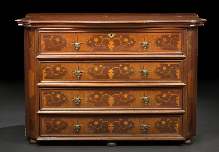 Italian Walnut Secretary Commode,