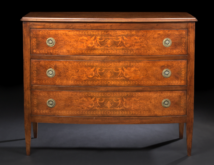 Italian Inlaid Mahogany Commode  2b231