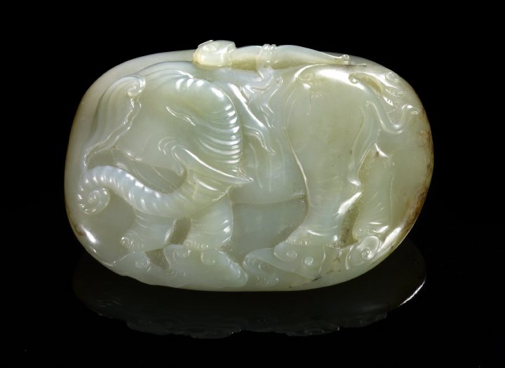 Chinese Carved Jade Document Weight  2b25d