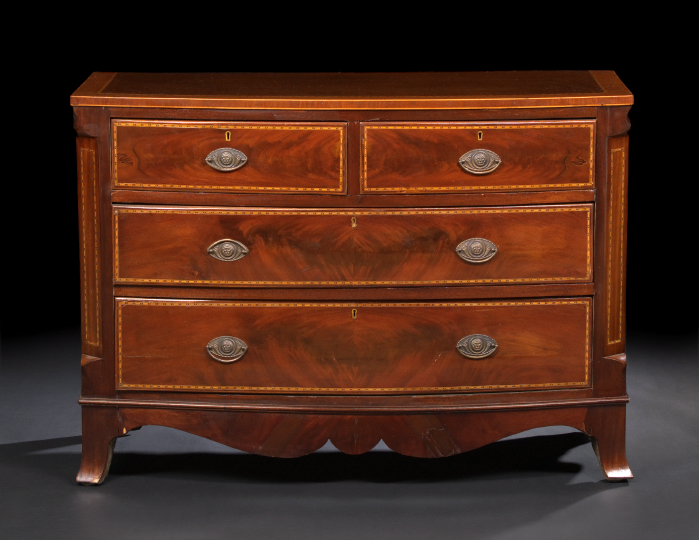 Regency-Style Mahogany and Burlwood