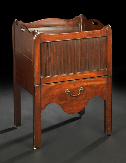 George III Mahogany Bedside Commode,