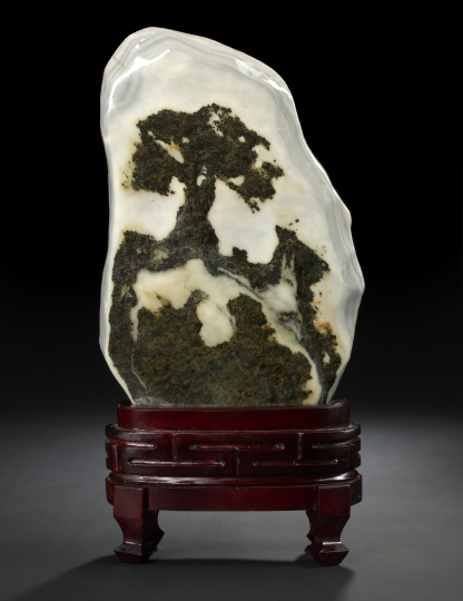 Chinese Two-Color Scholars Gazing Stone