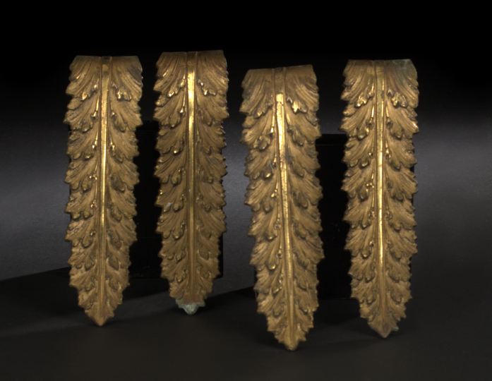 Attractive Set of Four French Gilt Brass 2b339