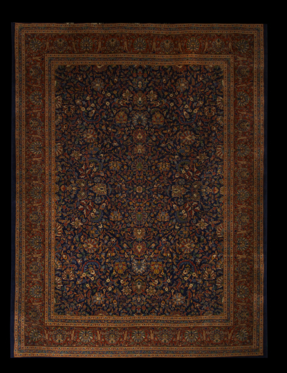 Tabriz Carpet,  8' 9" x 12'.  Provenance: