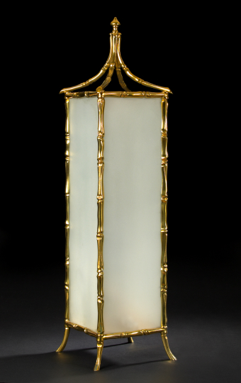 Attractive French Brass and Frosted 2b03d