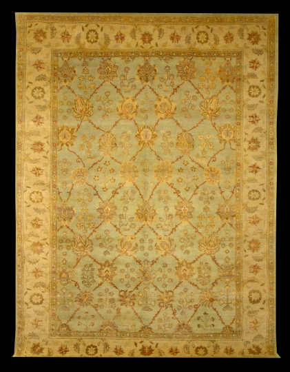 Rajistan Persian Oushak Carpet,