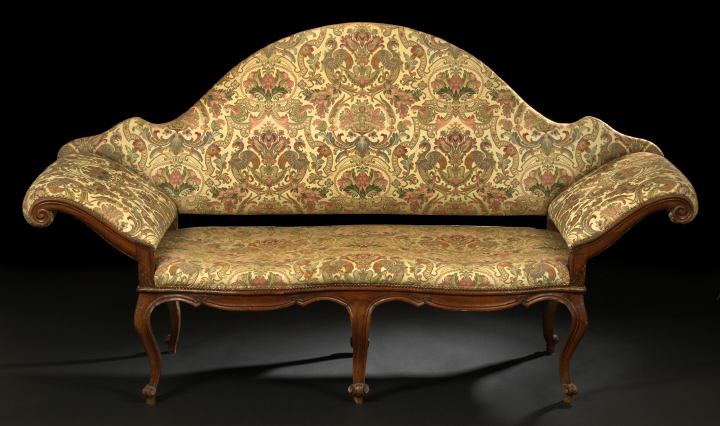 Italian Walnut Settee,  mid-18th