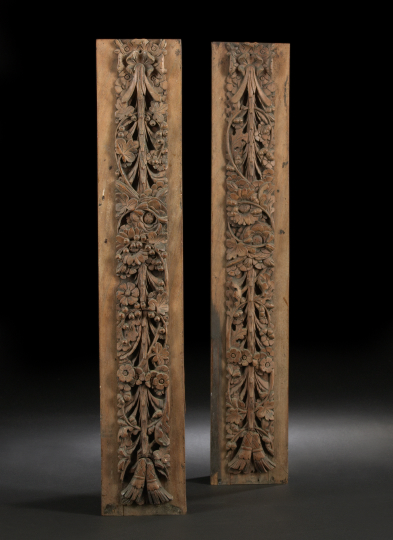 Pair of Continental Carved Beechwood 2b0cc