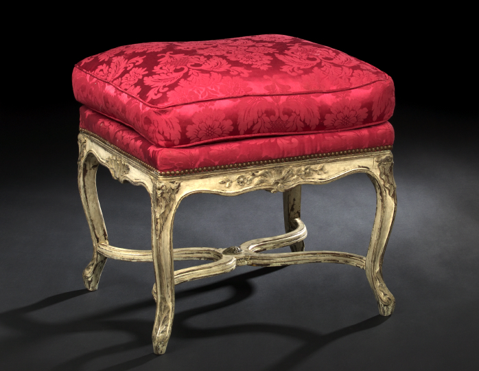 Louis XV Style Polychromed Stool  2b0d0