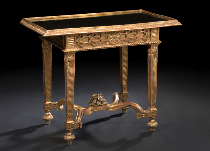 Louis XIV Style Giltwood Side Table  2b0d3