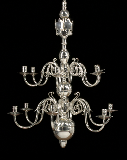 Large English Silverplated Brass Tiered