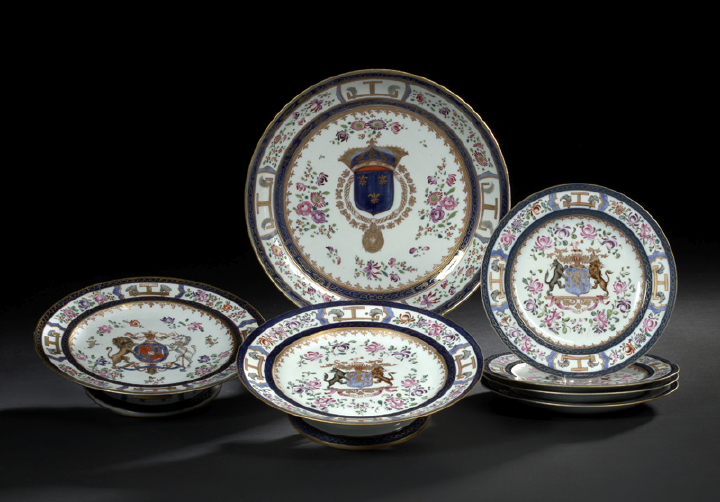 Pair of Samson Armorial Porcelain 2b524