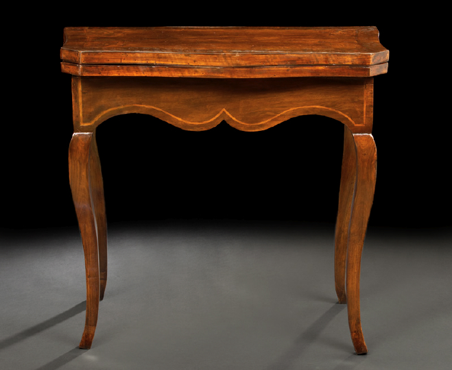 Italian Walnut Games Table,  18th