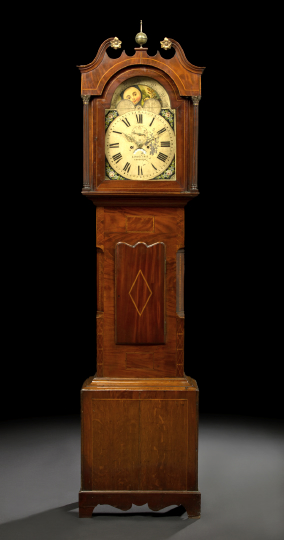 George III Line-Inlaid Oak and Mahogany