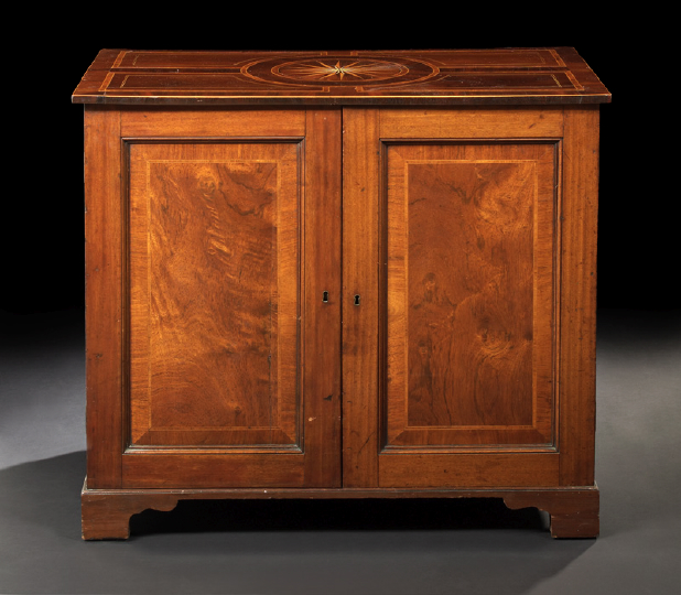 George III Inlaid Mahogany Cabinet  2b56d