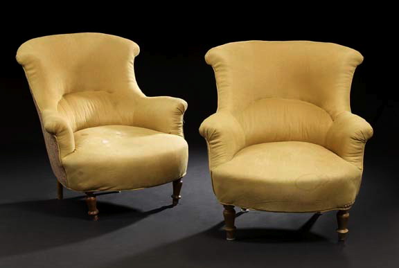 Pair of Napoleon III Upholstered 2b5a7