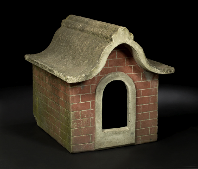 Whimsical Concrete and Masonry Dog House,