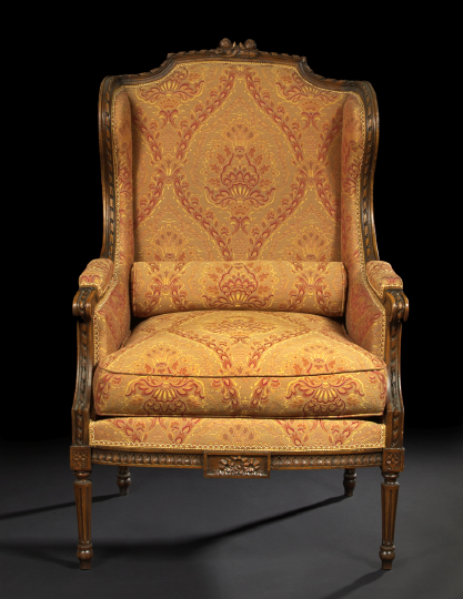 Louis XVI-Style Fruitwood Bergere