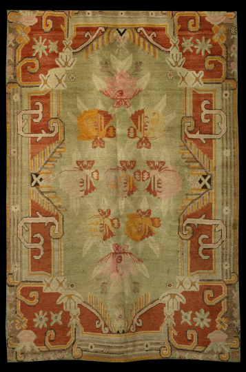 Antique Khotan Carpet 5 7 x 2b616